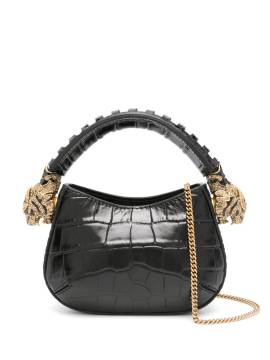 Roberto Cavalli Mini-Tasche mit Kroko-Effekt - Schwarz von Roberto Cavalli