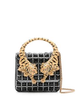 Roberto Cavalli Mini-Tasche mit Tigerhenkel - Schwarz von Roberto Cavalli