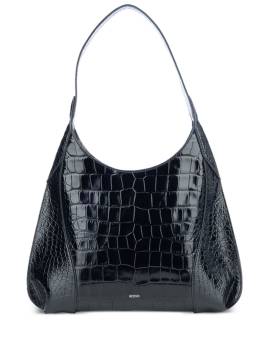 Rodo crocodile-embossed shoulder bag - Schwarz von Rodo