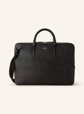 Smythson Laptop-Tasche Panama schwarz von SMYTHSON