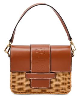 STAUD Charli Wicker Tasche - Braun von STAUD