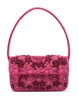 STAUD Tommy Schultertasche mit Perlen - Rosa von STAUD