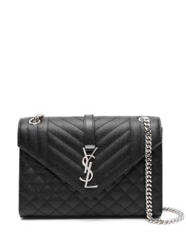 Saint Laurent Mittelgroße Envelope Schultertasche - Schwarz von Saint Laurent