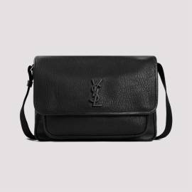 Saint Laurent Crossbody Bags - Black Calf Leather Niki Messenger Bag - Gr. unisize - in Schwarz - für Damen von Saint Laurent