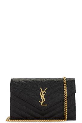 Saint Laurent GELDBÖRSE MIT KETTENHENKEL CHAIN WALLET in Noir - Black. Size all. von Saint Laurent