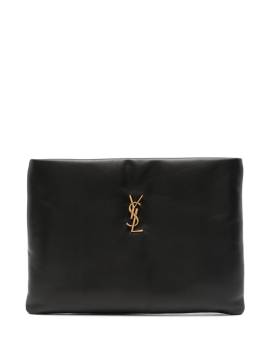 Saint Laurent Große Calypso Clutch - Schwarz von Saint Laurent