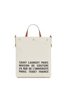 Saint Laurent Handtasche aus Canvas mit Logo - Nude von Saint Laurent