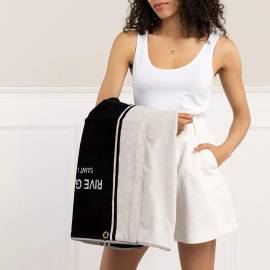 Saint Laurent Hobo Bags - Rive Gauche Towel Bag Made Of Terry - Gr. unisize - in Schwarz - für Damen von Saint Laurent