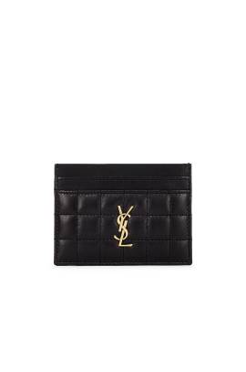 Saint Laurent KARTENETUI WALLET in Nero - Black. Size all. von Saint Laurent