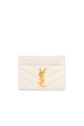 Saint Laurent KARTENETUI in Crema Soft - Neutral. Size all. von Saint Laurent