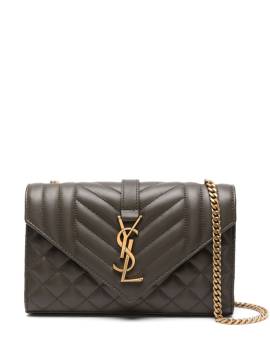 Saint Laurent Kleine Envelope Schultertasche - Braun von Saint Laurent