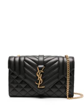 Saint Laurent Kleine Envelope Schultertasche - Schwarz von Saint Laurent