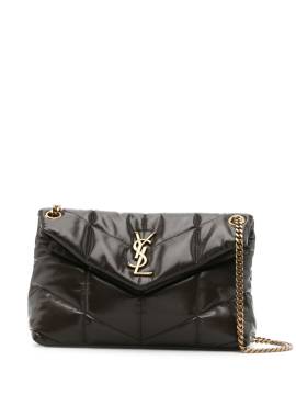 Saint Laurent Kleine Puffer Schultertasche - Braun von Saint Laurent