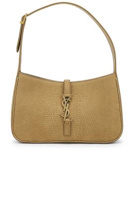 Saint Laurent Le 5 A 7 Hobo Bag in Gold Flake & Dark Gold Flake - Tan. Size all. von Saint Laurent