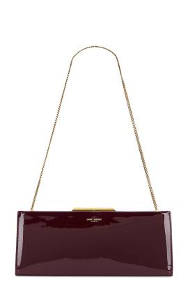 Saint Laurent POCHETTE SMALL MIDNIGHT in Dark Red Wine - Wine. Size all. von Saint Laurent