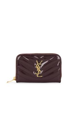 Saint Laurent PORTEMONNAIE in Dark Red Wine - Wine. Size all. von Saint Laurent