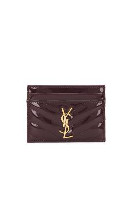 Saint Laurent PORTEMONNAIE in Dark Red Wine - Wine. Size all. von Saint Laurent