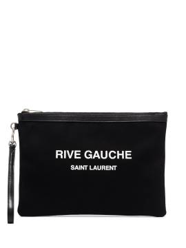 Saint Laurent 'Rive Gauche' Clutch - Schwarz von Saint Laurent