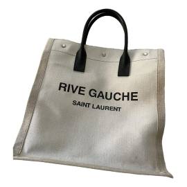 Saint Laurent Rive Gauche Leinen Shopper von Saint Laurent