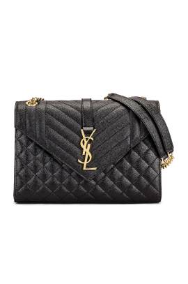 Saint Laurent TASCHE ENVELOPE in Nero & Nero - Black. Size all. von Saint Laurent