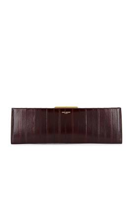 Saint Laurent TASCHE LARGE MIDNIGHT CLUTCH in Scotch Brown & Dark Scotch Brown - Brown. Size all. von Saint Laurent
