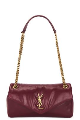 Saint Laurent TASCHE SMALL CALYPSO in Deep Rasberry - Wine. Size all. von Saint Laurent