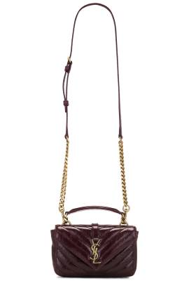 Saint Laurent TASCHEN MINI COLLEGE in Hot Wine - Wine. Size all. von Saint Laurent