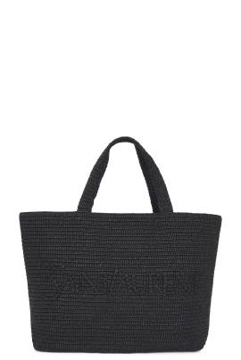 Saint Laurent TASCHEN SUPPLE RAFFIA TOTE in Noir - Black. Size all. von Saint Laurent