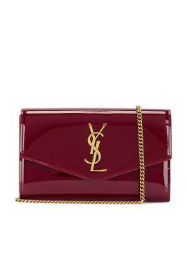 Saint Laurent TASCHEN WALLET ON CHAIN in Red Grenat - Red. Size all. von Saint Laurent