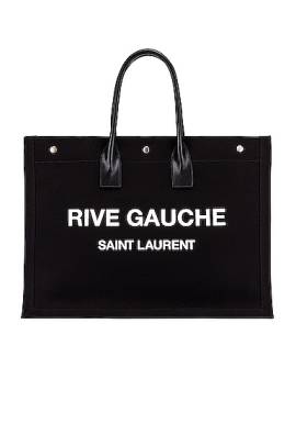 Saint Laurent TOTE-BAG NOE in Schwarz & Weiß - Black. Size all. von Saint Laurent