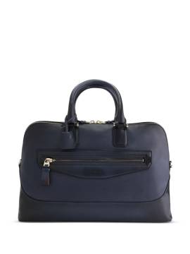 Santoni leather laptop bag - Blau von Santoni