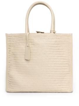 Sarah Chofakian Gewebte Tresse Tote Bag - Nude von Sarah Chofakian