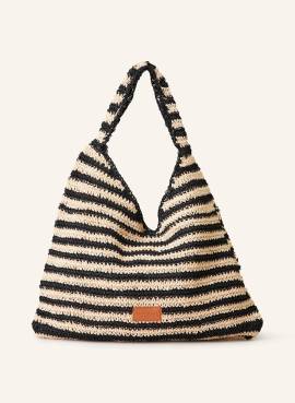 Seafolly Strandtasche Raffia Stripe schwarz von Seafolly