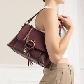 See By Chloé Crossbody Bags - Joan Grained Shoulder Bag Leather - Gr. unisize - in Violett - für Damen von See By Chloé