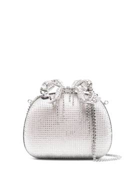 Self-Portrait Clutch mit Strass - Silber von Self-Portrait