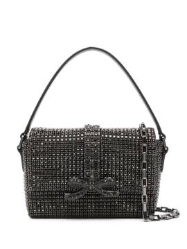 Self-Portrait Mini-Tasche mit Strass - Schwarz von Self-Portrait