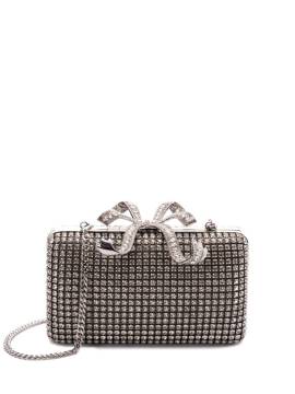 Self-Portrait Clutch mit Kristallen - Silber von Self-Portrait