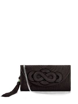 Shanghai Tang Braided Knot Clutch - Schwarz von Shanghai Tang