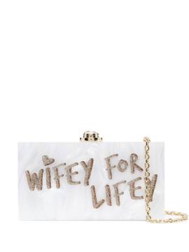 Sophia Webster Cleo Wifey Box-Clutch - Weiß von Sophia Webster