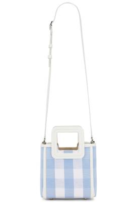 Staud TASCHE SHIRLEY in Himmelblau kariert - Baby Blue. Size all. von Staud