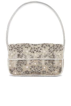 Staud TASCHE TOMMY in Silver Garden Party - Metallic Silver. Size all. von Staud