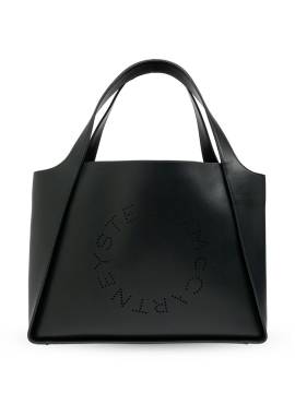 Stella McCartney Handtasche aus Faux-Leder mit perforiertem Logo - Schwarz von Stella McCartney