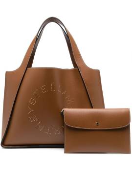 Stella McCartney Handtasche mit Logo-Applikation - Braun von Stella McCartney