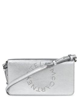 Stella McCartney Umhängetasche mit Logo - Silber von Stella McCartney