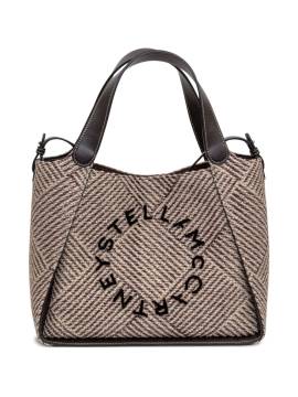 Stella McCartney Shopper mit Logo - Braun von Stella McCartney