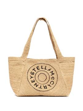 Stella McCartney Shopper aus Bast - Nude von Stella McCartney