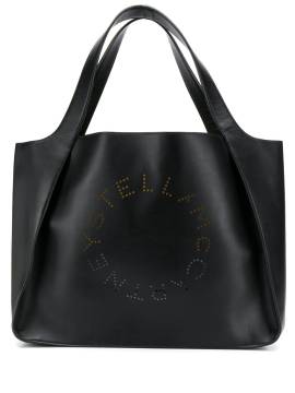 Stella McCartney 'Stella' Handtasche mit Logo - Schwarz von Stella McCartney