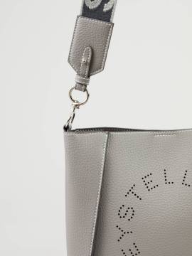 Stella McCartney - Umhängetasche 'Mini Crossbody Bag Embossed' Grau von Stella McCartney