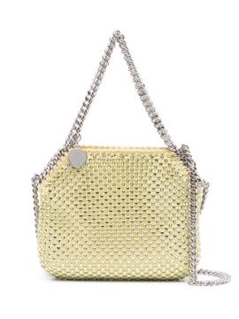 Stella McCartney Schultertasche mit Kristallen - Gelb von Stella McCartney