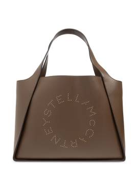 Stella McCartney Handtasche aus Faux-Leder mit perforiertem Logo - Braun von Stella McCartney